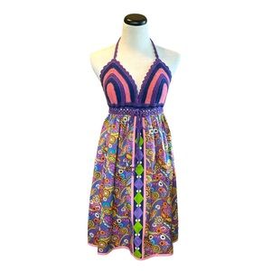 Inner Child Crochet 100% Cotton Dress Med